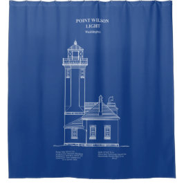 Point Wilson Lighthouse - Washington - AD Duschvorhang