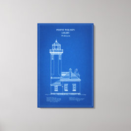 Point Wilson Lighthouse - Washington - AD Leinwanddruck