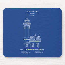 Point Wilson Lighthouse - Washington - AD Mousepad