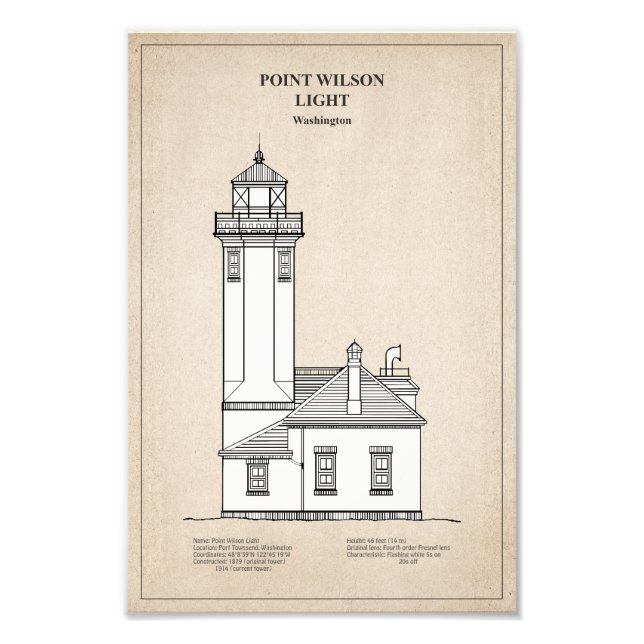 Point Wilson Lighthouse - Washington - SBD Fotodruck (Vorne)