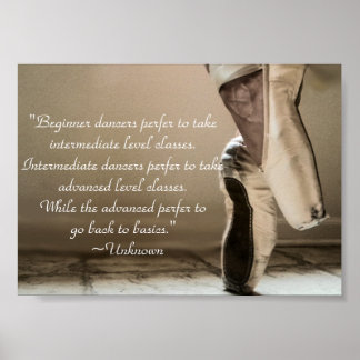 Pointe Affiche de la chaussure