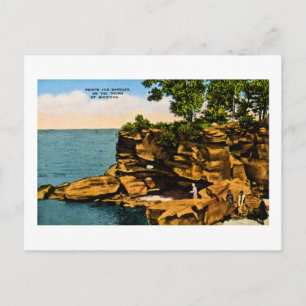 Pointe Aux Barques vom Daumen Michigans Postkarte