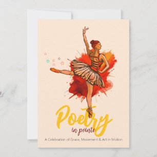 Pointe   Ballet Erwägung Performance Invi Einladung