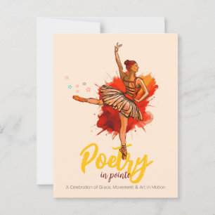 Pointe Ballet Erwägung Performance Invi Postkarte