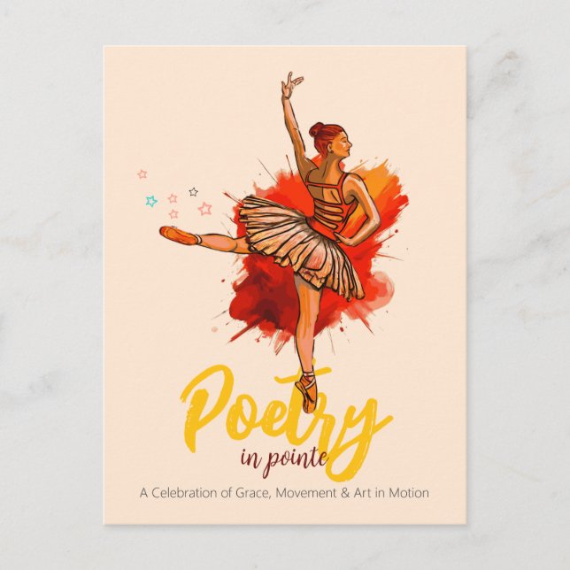 Pointe | Ballet Erwägung Performance Invi Postkarte (Vorderseite)