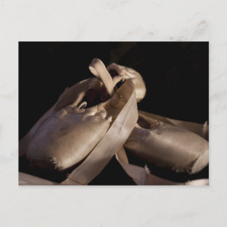 Pointe (Ballet) Schuhe Postkarte