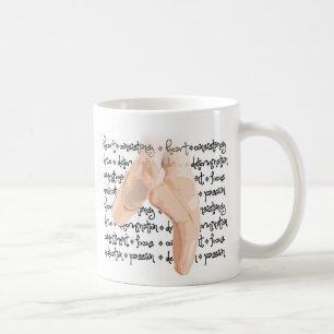 Pointe beschuht Ballett Kaffeetasse
