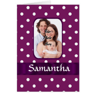 Pointe de polka violette