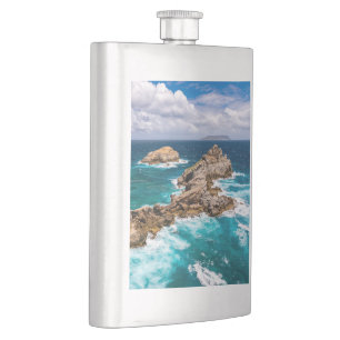 Pointe des Chateaux, Grande-Terre, Guadeloupe #2 Flachmann