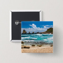 Pointe des Chateaux, Grande-Terre, Guadeloupe Button