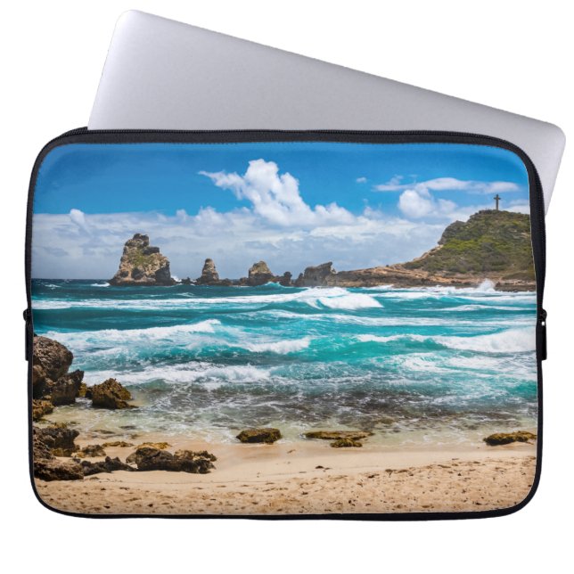 Pointe des Chateaux, Grande-Terre, Guadeloupe Laptopschutzhülle (Vorderseite)