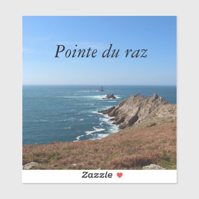 Pointe du Raz in Plogoff Aufkleber (Blatt)