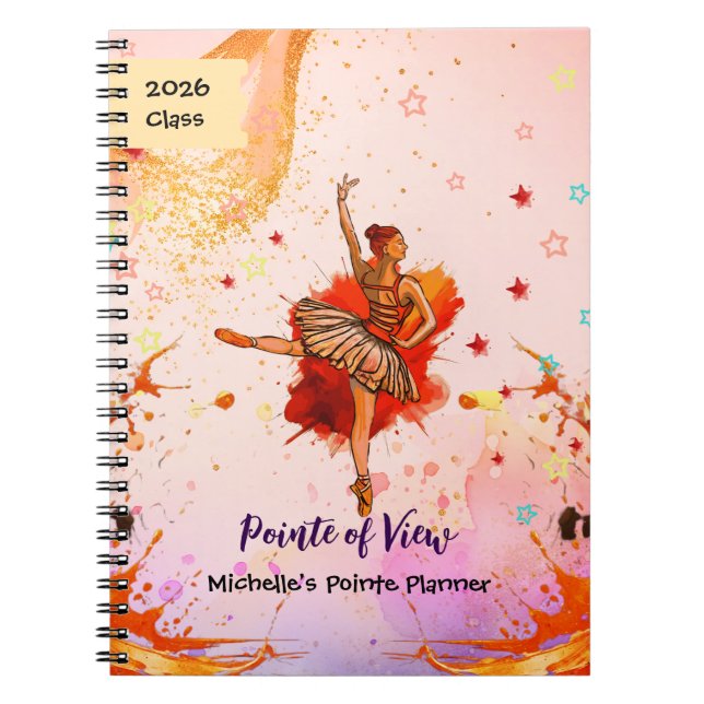 Pointe of View – Custom Ballet Journal  Notizblock (Vorderseite)