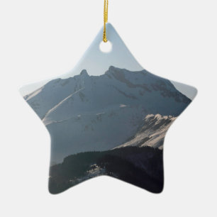 Pointe Percee Morzin Frankreich Holiday Card Poste Keramik Ornament