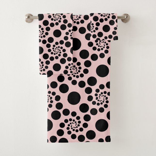 Pointe rose et noire de la Polka féminine (En situation)
