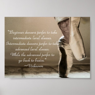 Pointe Shoe Poster