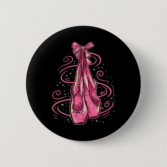 Pointe Shoes Toe Dancing Ballerina Ballettschuhe Button (Vorderseite)