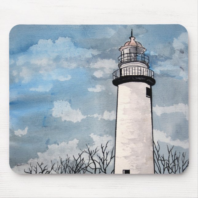 pointe Zusatzbarques-Leuchtturm mousepad (Vorne)