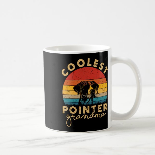 Pointer Coolste Oma-Geschenke für Frauen Pointer D Kaffeetasse (Rechts)
