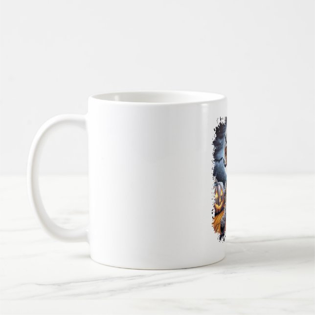 Pointer Dog Halloween Square Kaffeetasse (Links)