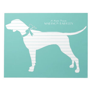 Pointer Dog Puppy English Setter Notizblock