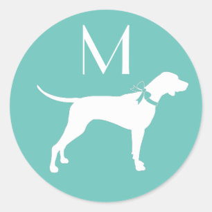 Pointer Dog Puppy English Setter Runder Aufkleber