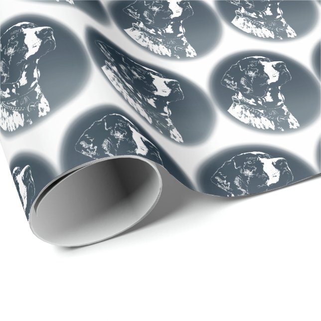Pointer Dog Wrapping Paper Sporting Hunde Geschenk Geschenkpapier (Rolleneckpunkt)