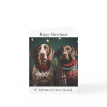 Pointer Hogs Weihnachtskarte