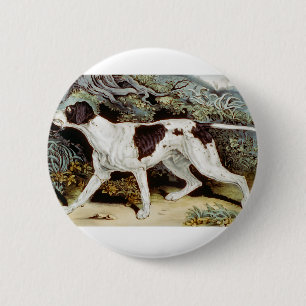 Pointer-Hund Aquarell Button