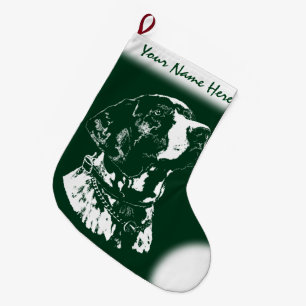 Pointer Hund Weihnachten Strumpf Hund Lover Strump Großer Weihnachtsstrumpf