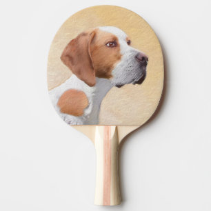Pointer-Malerei - Süße originelle Hundekunst Tischtennis Schläger