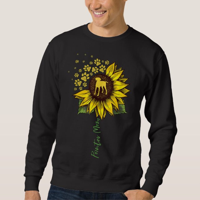 Pointer Mama Sonnenblume Deutsch Kurzhahn G Sweatshirt (Vorderseite)