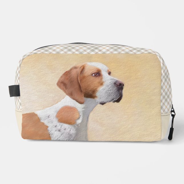 Pointer Painting English Niedlich Original Pet Dog Waschbeutel (Vorderseite)