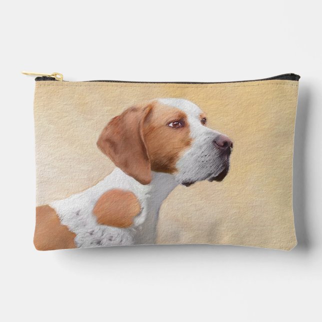 Pointer Painting English Niedlich Original Pet Dog Zubehörtasche (Vorderseite)