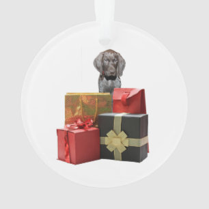 Pointer Puppy Christmas Gifts Ornament