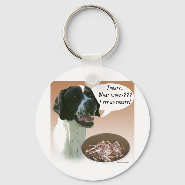 Pointer (schwarz) Türkei Schlüsselanhänger (Vorderseite)