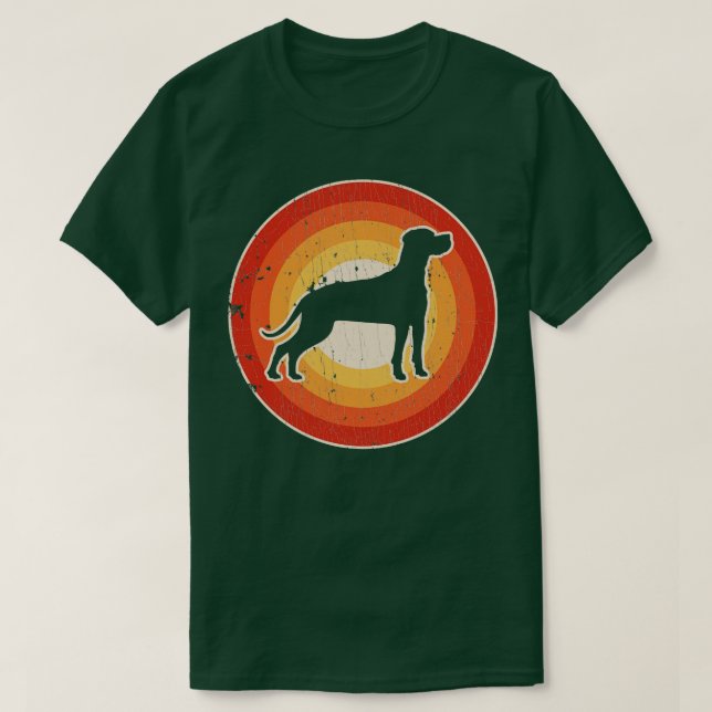 Pointer Sunset Retro für Männer Frauen Mädchen Kin T-Shirt (Design vorne)