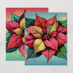 Pointes demi-teintes Pop Art Poinsettia Papier à r