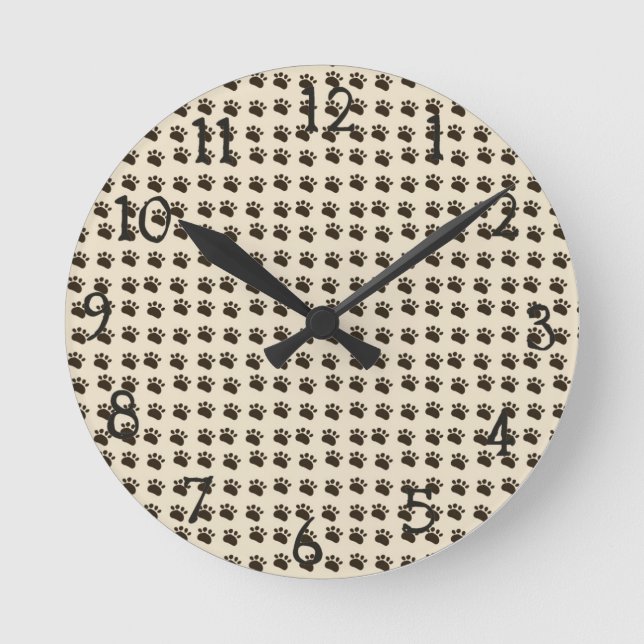 Pointes et numéros Horloge murale (Recto)