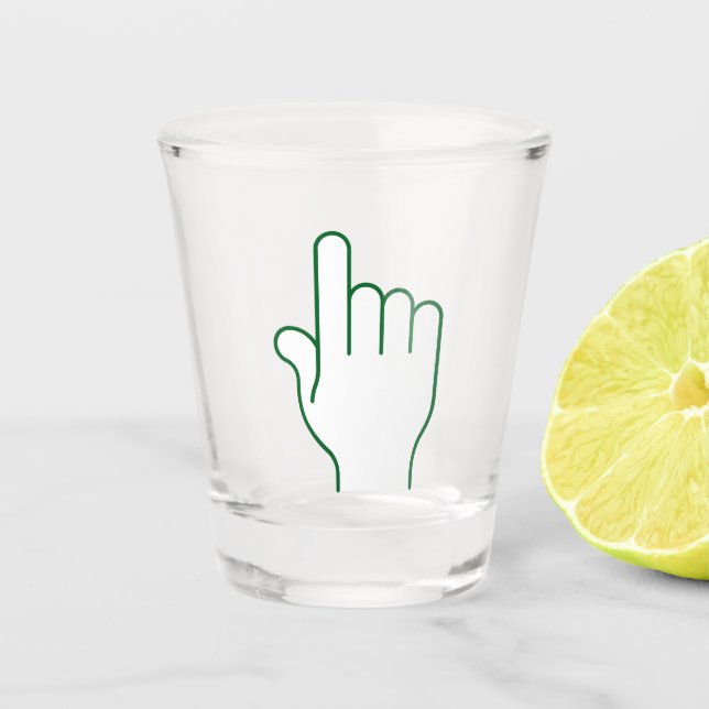 Pointeur Verre de tir de doigt -Bold Barware Instr (Devant)