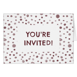Points Aquarelle Confetti Vin Anniversaire Invitat