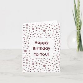 Points Aquarelle Confetti Vin Carte Anniversaire
