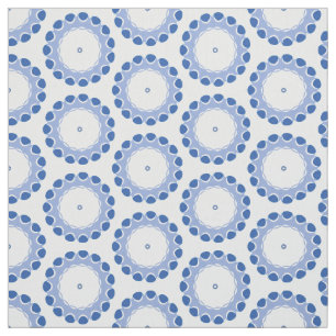 points bleus dans un cercle 1 cour tissu