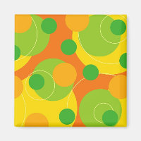 Points Citrus rétro Funky Super Aimant cadeau