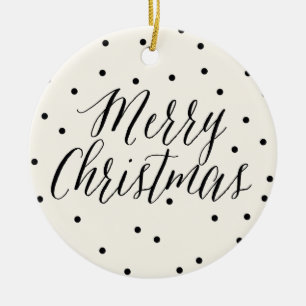 Points classiques Ornements personnalisés de Noël