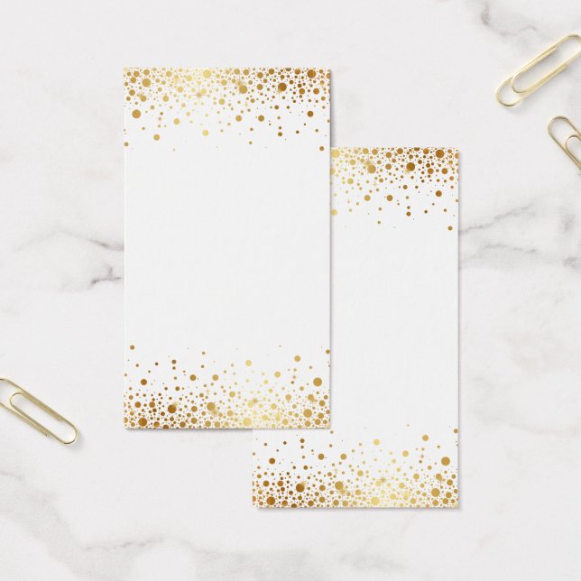 Points Confetti Faux Gold Foil Vide Verticale (Bureau)