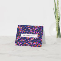 Points Cutes Points Bleu Clair Purple Personnalisé