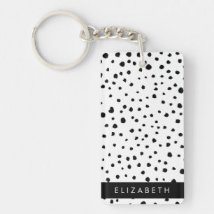 Points dalmatiens, Spots, Noir et Blanc, Votre nom