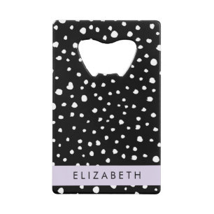 Points dalmatiens, Spots, Noir et Blanc, Votre nom