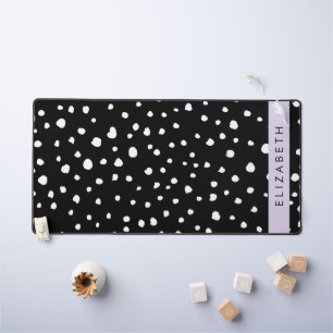 Points dalmatiens, Spots, Noir et Blanc, Votre nom